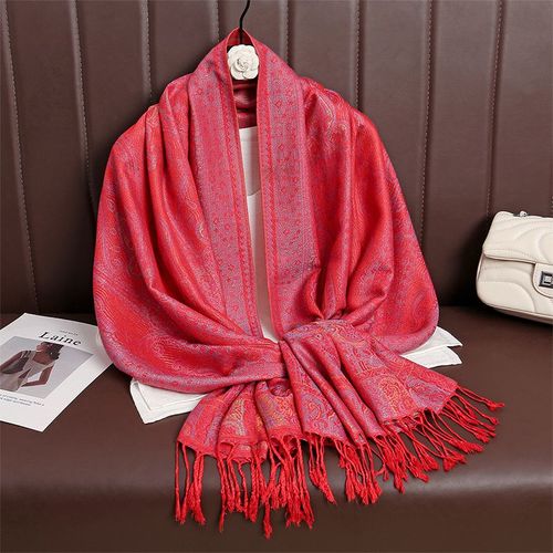 Écharpe en cachemire Paisley pour femme,Hijab musulman,Pampilles,Châle Rond Pashmina,Style Ethnique,Hiver,Chaud,Optique,Jacquard,Voyage,Designer