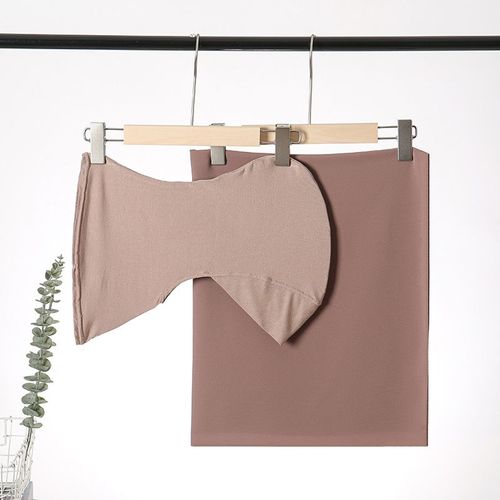 Ensemble Hijab En Mousseline De Soie,Sous-Capuchon,Châle En Rayonne Unie,2 Pièces/Ensemble