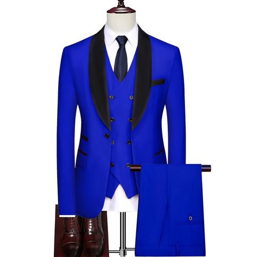 Ensemble Blazer Et Pantalon À Boutonnage Simple Pour Hommes,Veste Décontractée,Manteau Habillé,Boutique D'affaires,Mode,2023,3 Pièces