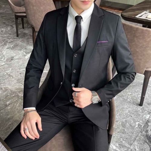 Robe Formelle Professionnelle Pour Hommes,Blazer Et Pantalon Glacé,Mode Masculine,Affaires,Gentleman,Version Coréenne,Robe De Banquet Trempée,6xl