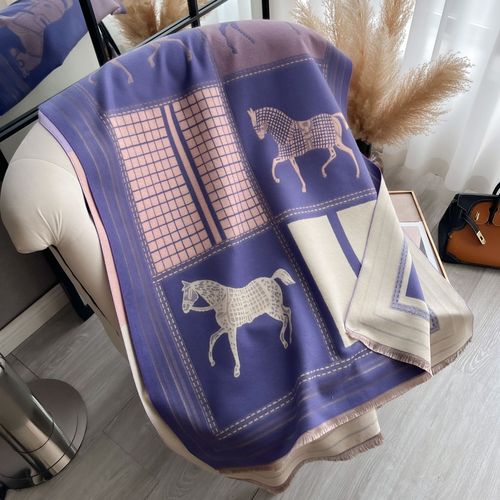 Bufanda-Écharpe Pashmina En Cachemire Pour Femme,Châles Et Enveloppes,Couverture Chaude,Étoles Optiques Pour Dame,Extérieur,Nouvelle Impression,Automne Et Hiver 2024