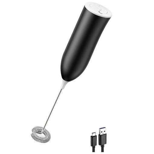 Mousseur à lait, Bâton de mousseur à lait électrique rechargeable U...