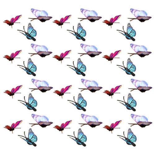40 Pcs Papillon Décoratif Thumb Tacks - Punaises Pour Mur Décoratif Punaises Coloré