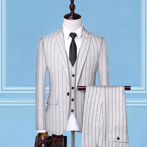 Boutique Haut De Gamme Avec Robe Couvertes,Costume Trois Pièces Formel Décontracté,Costume + Gilet + Pantalon,Tendance De Fête De Mariage Britannique,2021