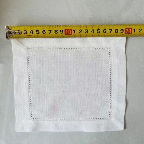 Serviettes De Table Blanches En Coton Et Lin,4 Tailles,12 Pièces,Pour Fête De Mariage,Restaurant,Maison