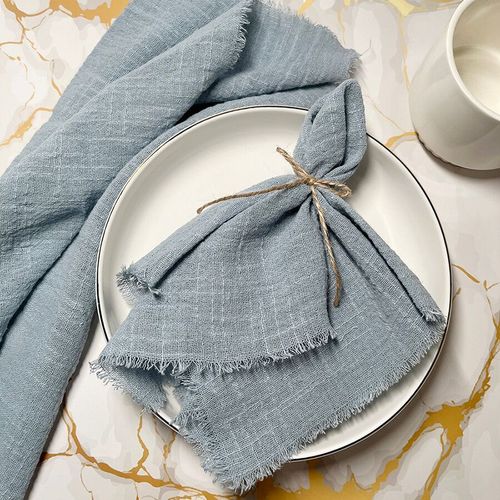 Serviette De Table Réutilisable En Gaze De Coton Rose,Torchon Minéral Rétro Pour Décoration De Ixde Mariage Et De Noël,32x32cm,10 Pièces