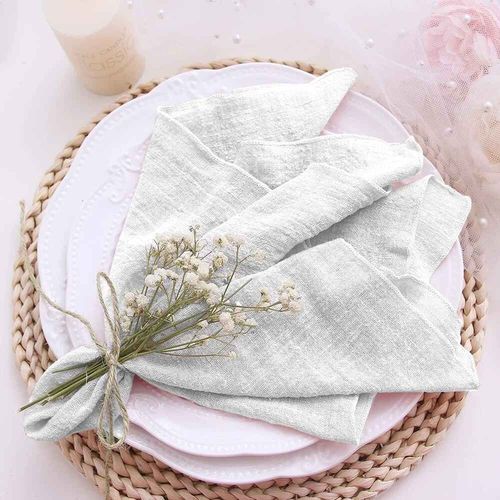 Serviettes De Cuisine En Gaze De Coton,50 Pièces,30x30cm,Tissu De Mariage,Rose Pour Fête,Torchon,Décor De Table De Noël