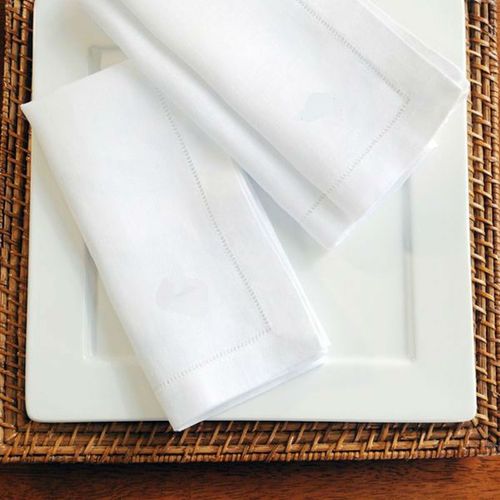 Serviette De Table Blanche En Dentelle,6 Pièces,En Lin Et Coton,Pour Cocktail,Fête,Mariage