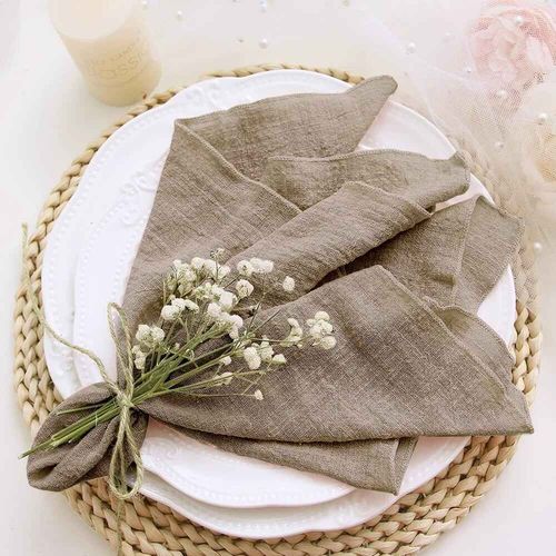 Serviettes De Cuisine En Gaze De Coton,50 Pièces,30x30cm,Tissu De Mariage,Rose Pour Fête,Torchon,Décor De Table De Noël