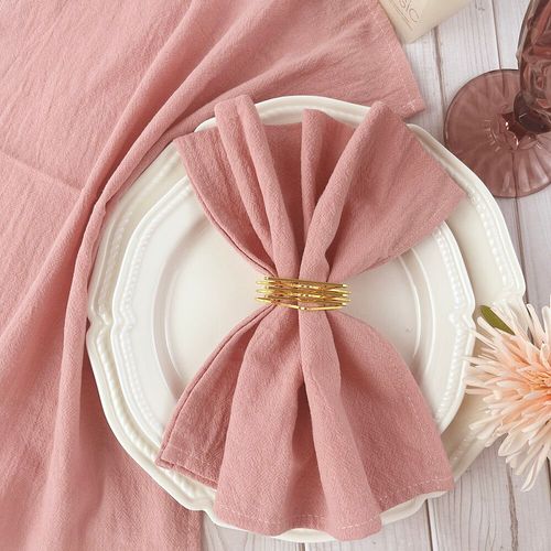 Serviettes De Cuisine En Tissu De Coton Rouge Pour La Décoration De La Maison,Torchon De Gril,Décor De Table De Mariage,Nouvel An,Noël,30x45cm,12 Pièces