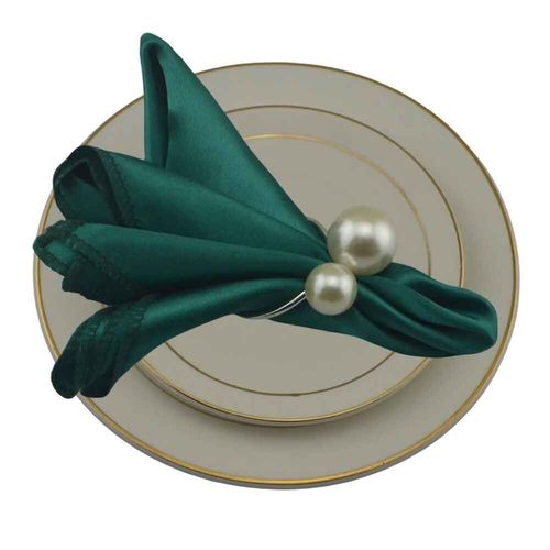 Lot De 48 Pièces De Serviettes Carrées En Satin De 32x32cm,Torchon Pour Mariage,Banquet,Décoration De Restaurant,Café,Thé,Satin