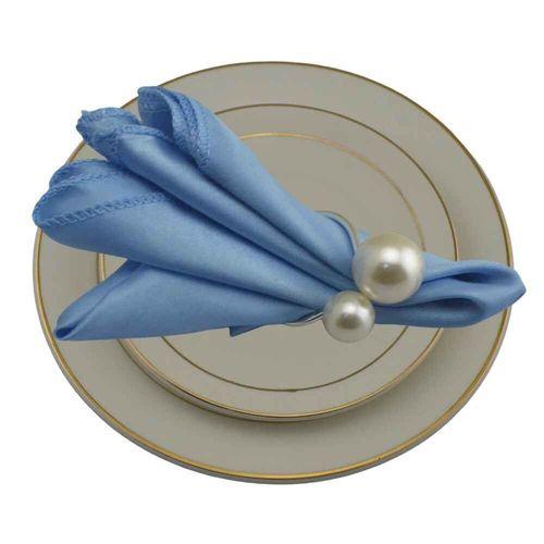Lot De 48 Pièces De Serviettes Carrées En Satin De 32x32cm,Torchon Pour Mariage,Banquet,Décoration De Restaurant,Café,Thé,Satin