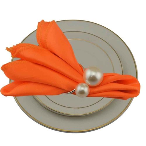 Lot De 48 Pièces De Serviettes Carrées En Satin De 32x32cm,Torchon Pour Mariage,Banquet,Décoration De Restaurant,Café,Thé,Satin
