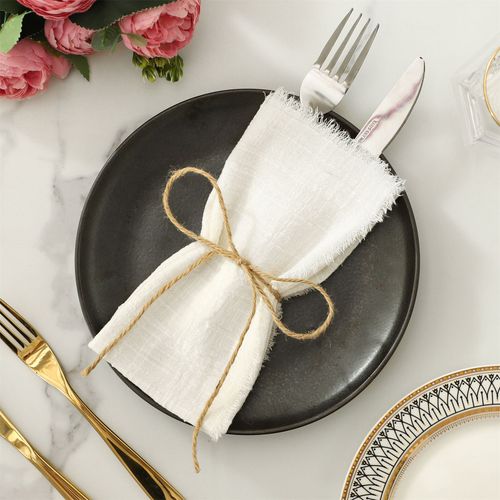 Serviettes De Table Réutilisables En Gaze De Coton,Couleur Rose,32x32cm,Rétro,Pour Ixde Mariage,Noël,100 Pièces