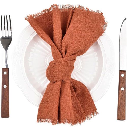 Serviettes De Table Réutilisables En Gaze De Coton,Couleur Rose,32x32cm,Rétro,Pour Ixde Mariage,Noël,100 Pièces