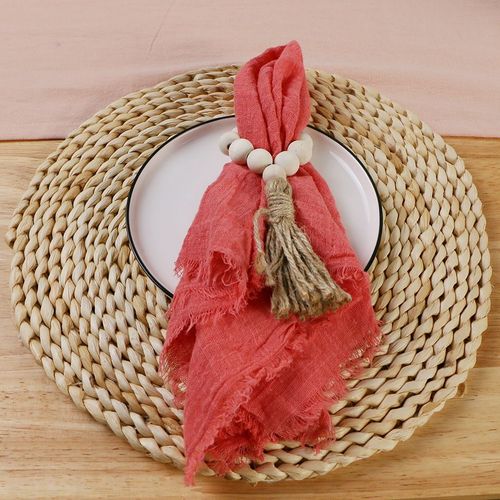 Serviette De Table Réutilisable En Gaze De Coton Rose,35 Documents,24 Pièces,32cm,Torchon Minéral Rétro Pour Décoration De Mariage,Ixde Noël