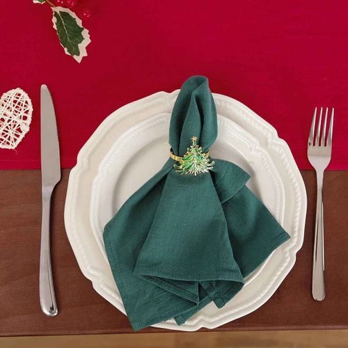 Serviettes De Cuisine En Tissu Bleu Poussiéreux,Torchons De Table À Thé Pour La Maison,Décoration De Mariage,Noël,Grill En Coton,30x45cm,50 Pièces