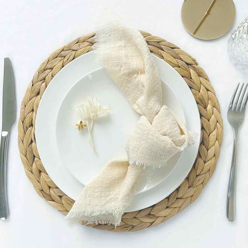 Serviettes De Table Réutilisables En Gaze De Coton Rose,32x32cm,100 Pièces,Décoration Rétro Pour Ixde Mariage Et Noël