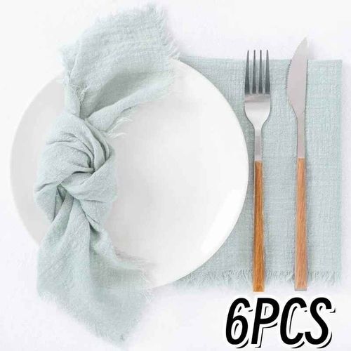 Serviettes De Table En Lin Et Coton Rose,30x30cm,Décoration Pour Fêtes,Mariages Et Dîners