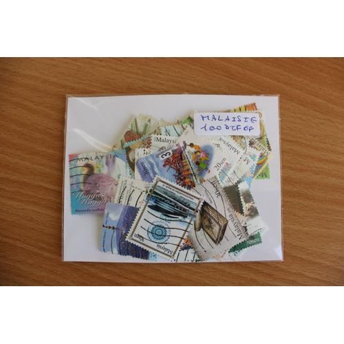 Malaisie 100 Timbres Différents Grands Formats