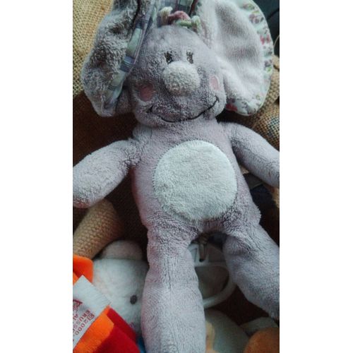 Doudou Souris Noukies Musical Violet