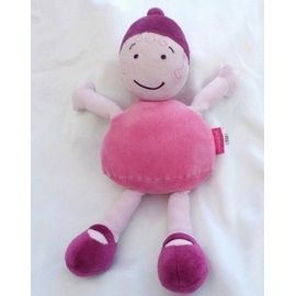Doudou Peluche Poupée Rose Violet Marèse