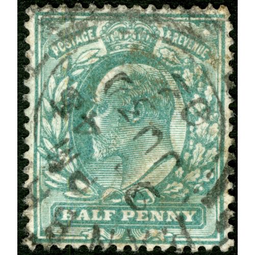 Timbre Oblitéré Angleterre, Postage & Revenue, Half Penny