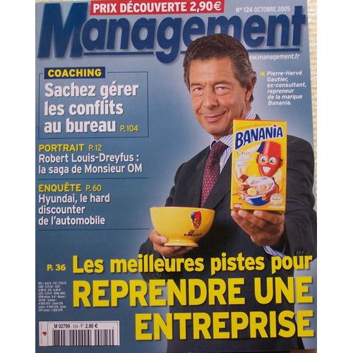 Management N° 124 - Les Meilleures Pistes Pour Reprendre Une Entrepriqe