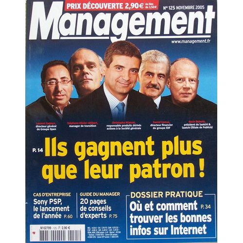 Management N° 125 : Ils Gagnent Plus Que Leur Patron