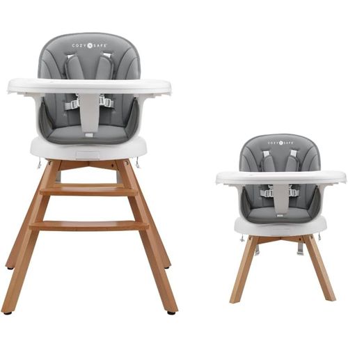 Eden Chaise Haute Bébé 3 En 1,Chaise Haute Réglable Et Convertible Pour Bébés Et Tout-Petits,Pivotante À 360/Compacte/Légère/Portable/Facile À Nettoyer