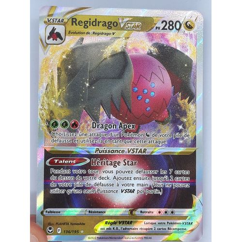 Regidrago Vstar - Pokémon - Set Tempête Argentée - 136/195 - Eb12 - Française - Très Bon État