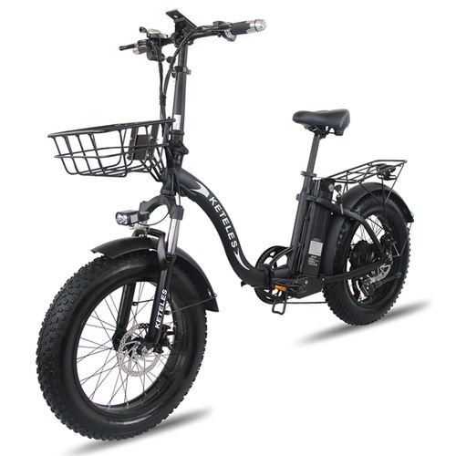 Vélo Électrique Pliable Keteles Kf9 1000 W (Peak 1500 W) 20 Pouces À Gros Pneus 45 Km/H 48 V 35 Ah Autonomie Maximale 150 Km Pneus Larges 20" X 4,0" Freins Hydrauliques