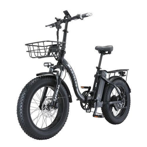 Vélo Électrique Pliable Keteles Kf9 1000 W (Peak 1500 W) 20 Pouces À Gros Pneus 45 Km/H 48 V 18 Ah Autonomie Maximale 100km Pneus Larges 20" X 4,0" Freins Hydrauliques