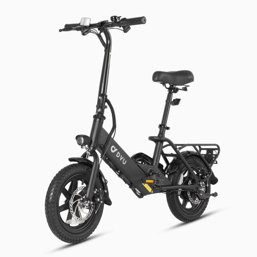 Vélo Électrique Pliable Dyu C3 14" 250w 36v 7.5ah 25km/H Frein À Disque Autonomie Maximale 34km - Noir