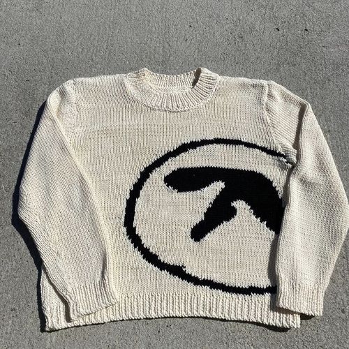 Pull En Tricot Aphex Twin Pour Femme,Pull À Manches Longues,Pull En Tricot Y2k,Pull Vintage,Vêtements Féminins Coréens,Streetwear D'automne