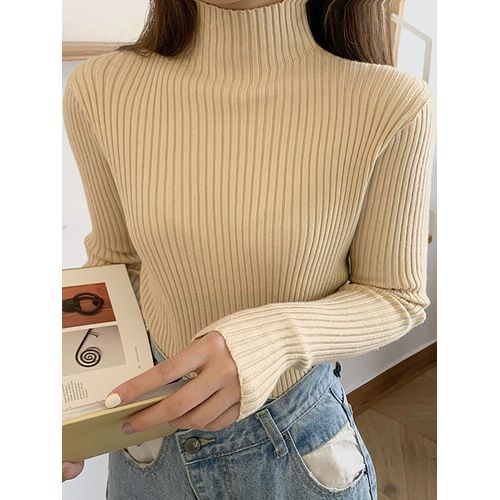 Aossviao-Pull À Col Roulé À Manches Longues Pour Femmes,Pulls Basiques,Haut Chaud,Décontracté,Chic,Automne,Hiver,2024,107