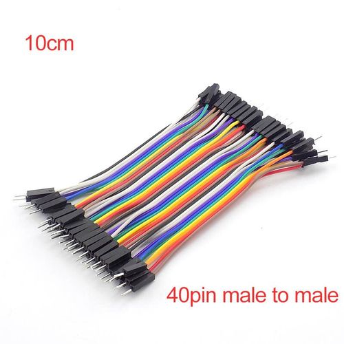 10cm 40pin cavalier fil éclectique platine de prototypage câble mâle à mâle femelle à femelle broche cavalier ligne connecteur pour Arduino kit de bricolage - Type male to male