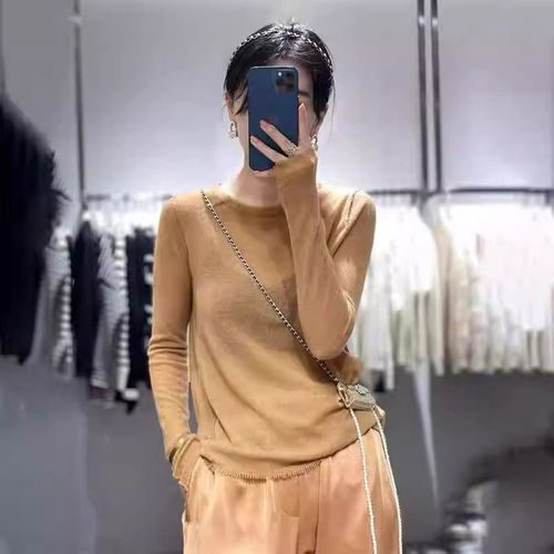 Pull En Cachemire À Franges À Col Rond Pour Femmes,Pull Ample,Mode Coréenne,Chemise De Base En Laine,Printemps,Automne,2024