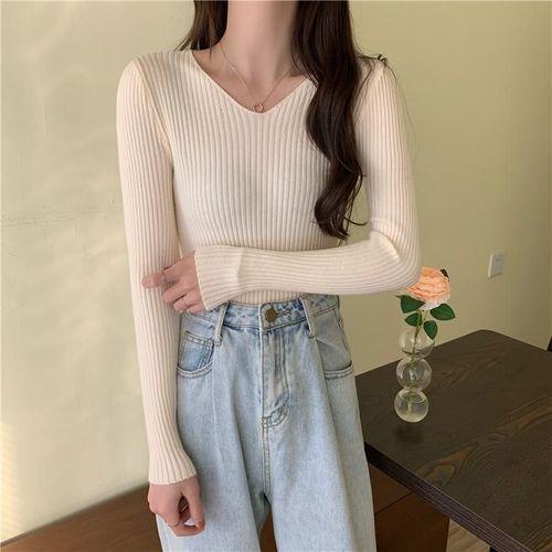 Pull Décontracté À Manches Sulfpour Femme,Vêtement Basique,En Jersey Solide,À La Mode,Collection Automne Hiver 2024