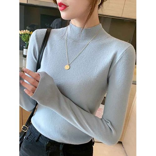 Pull À Col Roulé À Manches Longues Pour Femmes,Pulls À La Mode,Automne