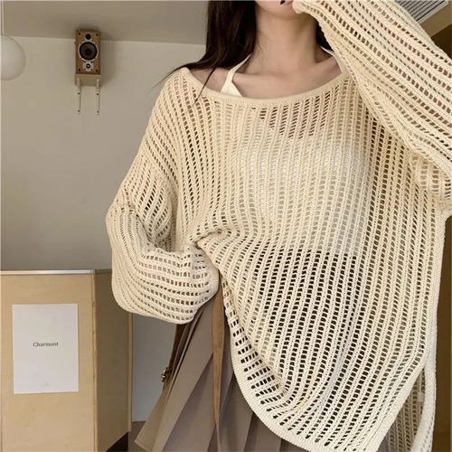 Cardigan À Manches Longues Pour Femmes,Version Coréenne,Mince,Creux,Printemps,Été,Conception De Niche,Court,Y-Adt,Sexy