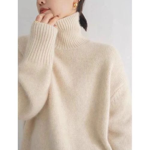 Pull En Cachemire À Col Haut Pour Femme,Pull Chaud,Veste Basique,Nouvelle Optique,Automne Et Hiver 2024