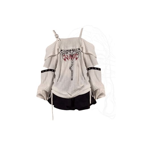Pull Imprimé À Manches Longues Pour Femmes,Pull Surdimensionné,Pull Vintage Des Années 2000,Vêtements Coréens Harajuku,Y2k,Automne 2024