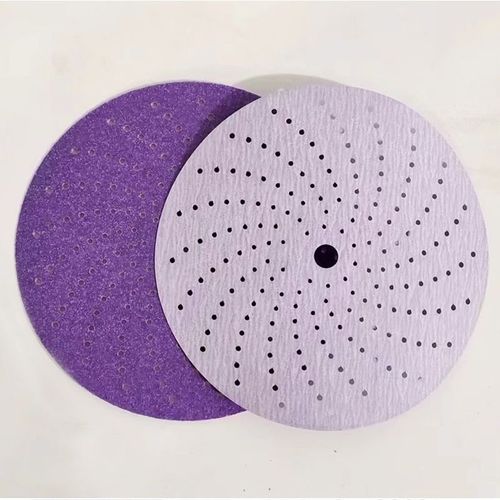 Papier de Verre Imagone Violet,Disque Auto-Adhésif Floqué,Abrasif,Matériel de Voiture,Ponçage du Bois,Grain uant 500,150mm,3m,6 Pouces - Type 80 grit-50 pcs A box