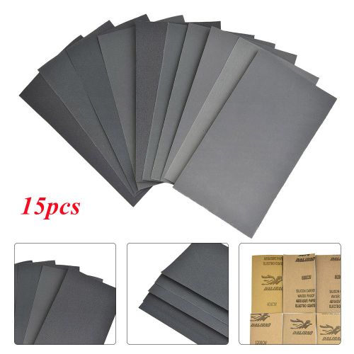 Papier de Verre de Polissage de Voiture,400 600 3000 800 1000 1200 1500 2000 2500 Grain,Métal,Verre,Céramique,Bois,Support/Utilisation à Sec