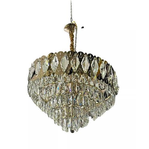 Un Lustre À Pampilles En Cristal Ancien : Élégance Classique & Lumière Éclatante