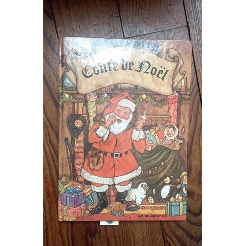Conte De Noël Pop Up G.P. Rouge Et Or Année 1981