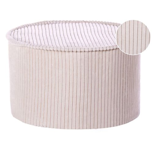 Ottoman Zikria Beige Clair Velours