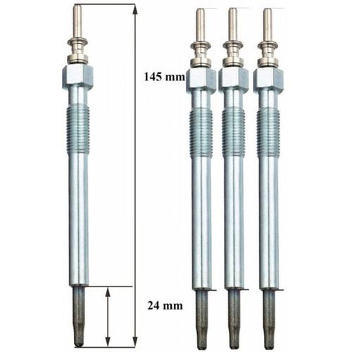 Lot De 4 Bougies De Préchauffage - Honda Civic Vii Hatchback (Eu, Ep, Ev) 1.7 Ctdi (Ep4, Eu9) 01/2002>09/2005