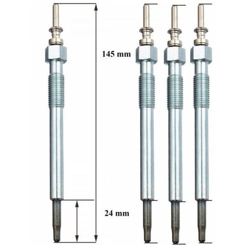 Lot De 4 Bougies De Préchauffage - Honda Civic Vii Hatchback (Eu, Ep, Ev) 1.7 Ctdi (Ep4, Eu9) 01/2002>09/2005